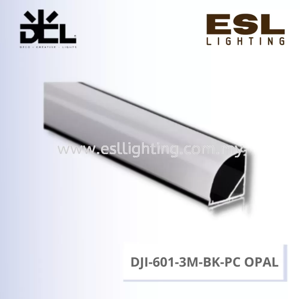 DCL ALUMINIUM PROFILE - DJI-601-3M-BK+PC OPAL