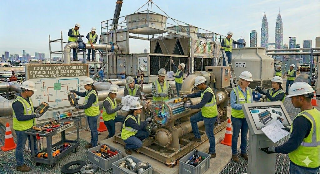 Cooling tower and chiller service technician program