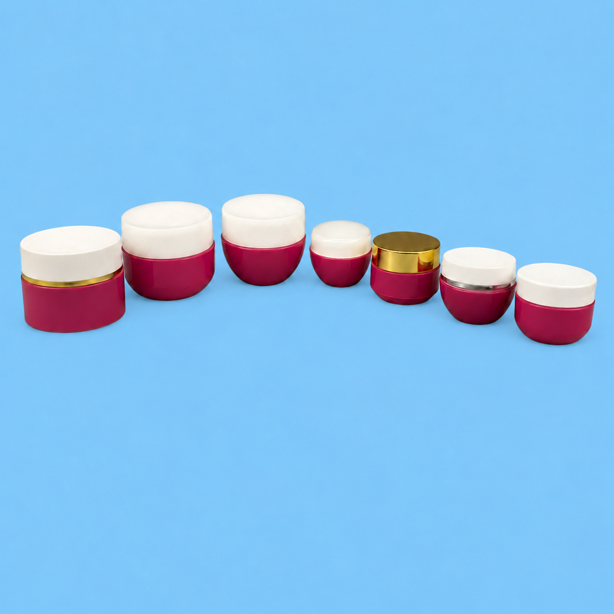 Coloured Cream Jar