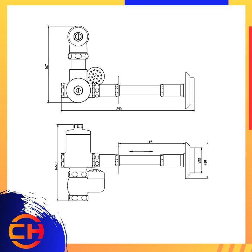 SORENTO WATER CLOSET PARTS & ACCESSORIES SRTWT04A Concealed Flush Valve