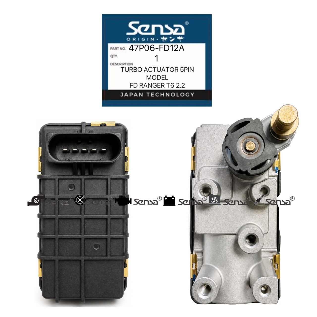 FD RANGER T6 2.2 TURBO ACTUATOR 5PIN