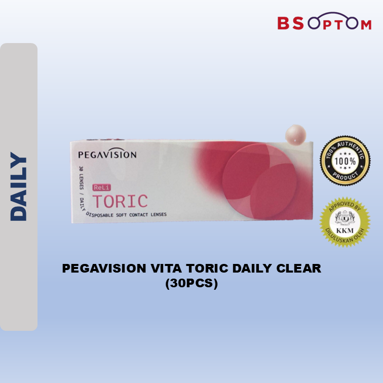 Pegavision Vita Toric Daily Clear Contact Lens (30pcs)