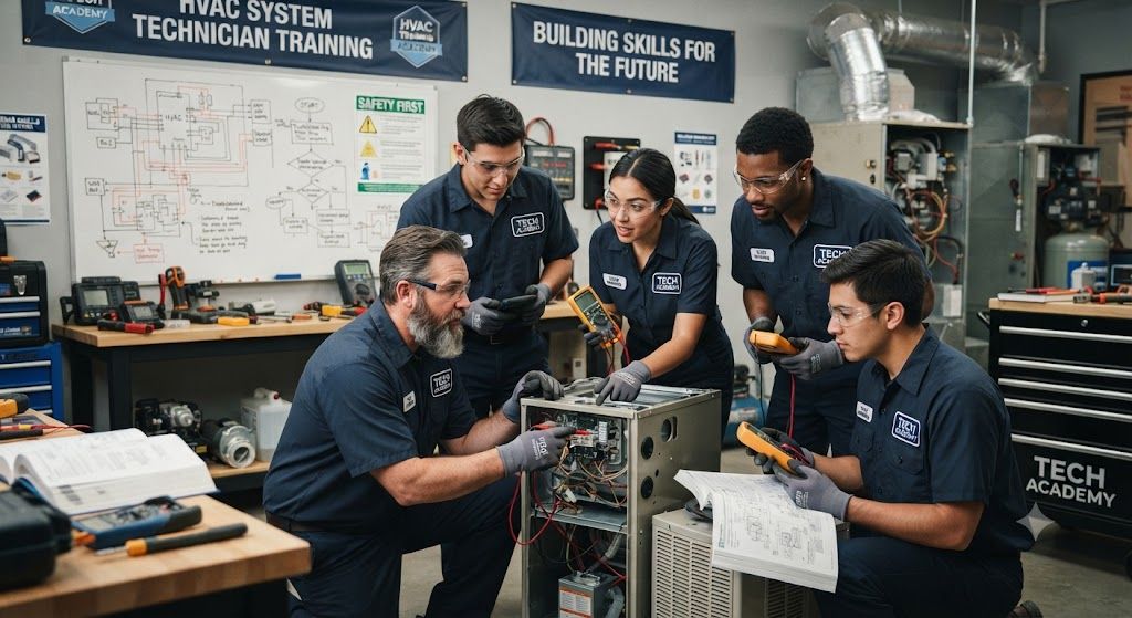 HVAC system technician training