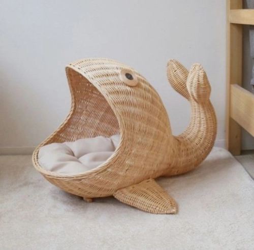 PB 007 - RATTAN PET BED