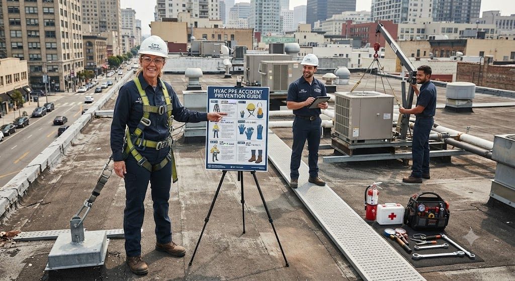 HVAC installation PPE accident prevention guide