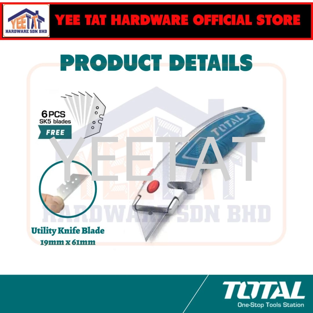 [ TOTAL ] THT5126128 Utility Knife (61mm x 19mm)