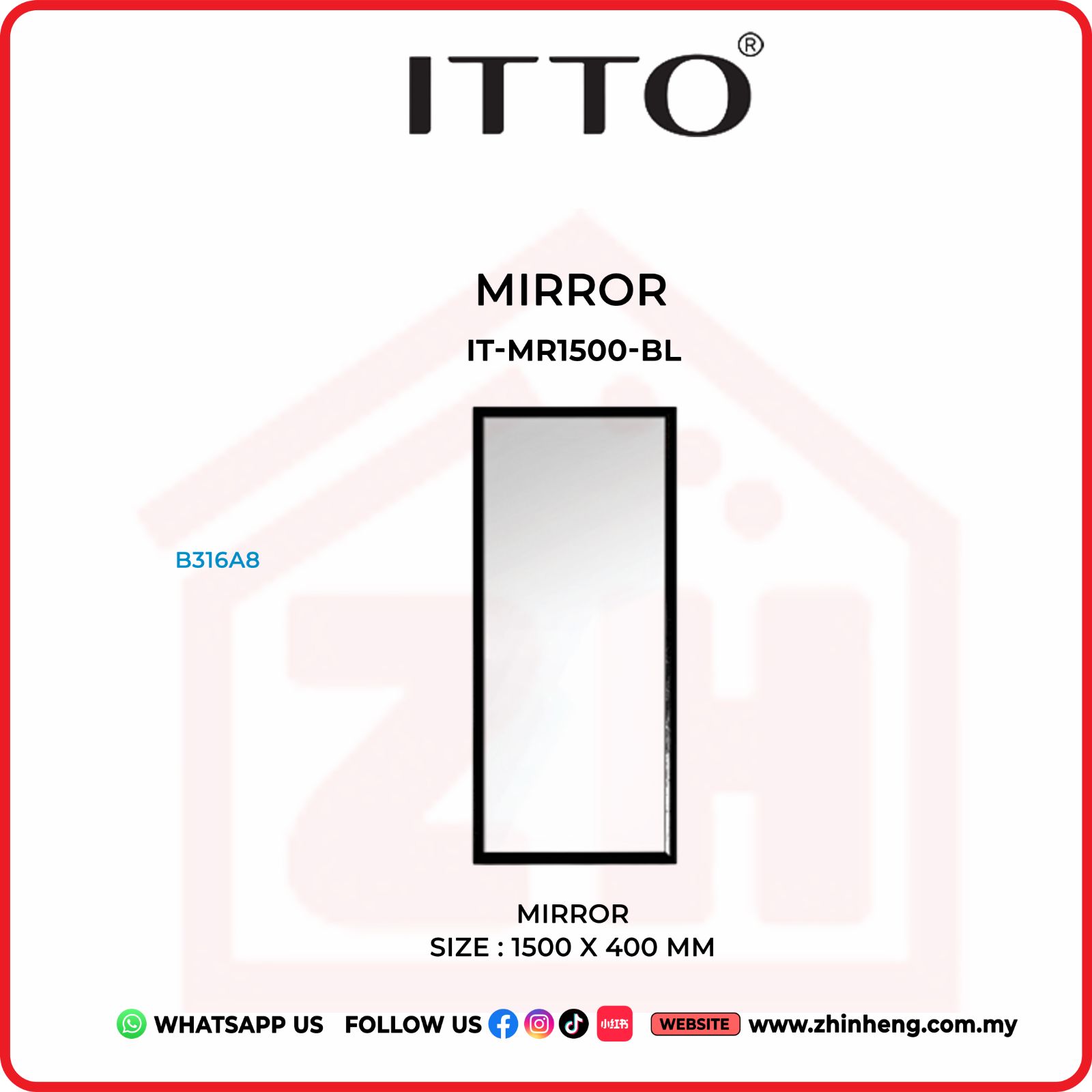 ​​​​​​​ITTO MIRROR IT-MR1500-BL
