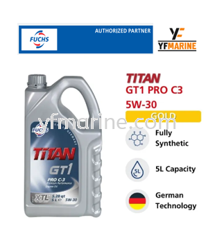 TITAN GT1 PRO C3 SAE 5W-30 Kuala Lumpur (KL), Malaysia, Johor Bahru (JB),  Selangor, Singapore Supplier, Distributor, Supply, Supplies | Yee Fong  Marine Sdn Bhd