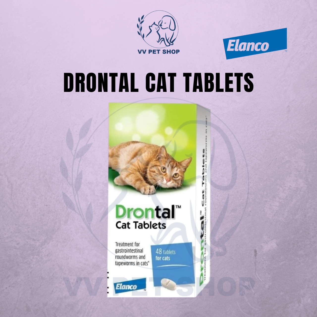 Elanco Drontal Deworms Cat 1 Tablets