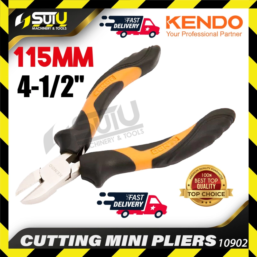 KENDO 10902 115MM / 4-1 / 2" Cutting Mini Pliers