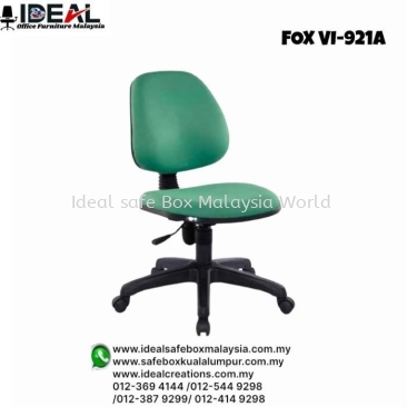 Office Chair Typist Chair Series FOX VI -921A Adjustable Lowback Chair (c/w Armrest)