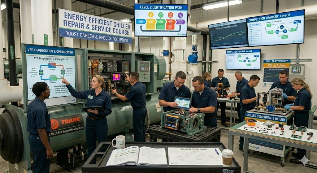 Energy efficient chiller repair and service course