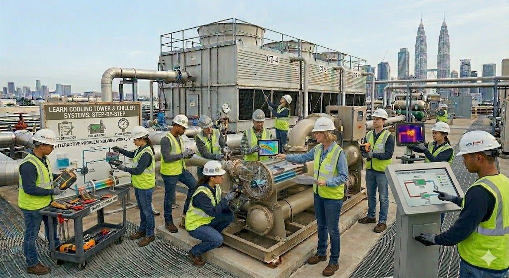 Learn cooling tower and chiller systems