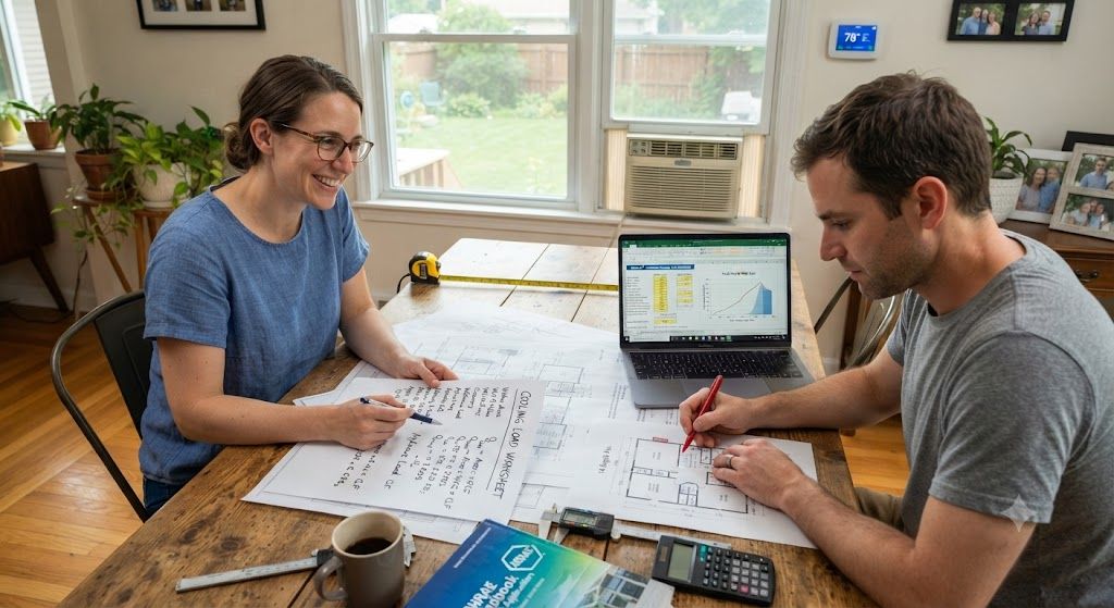 HVAC cooling load estimation for houses