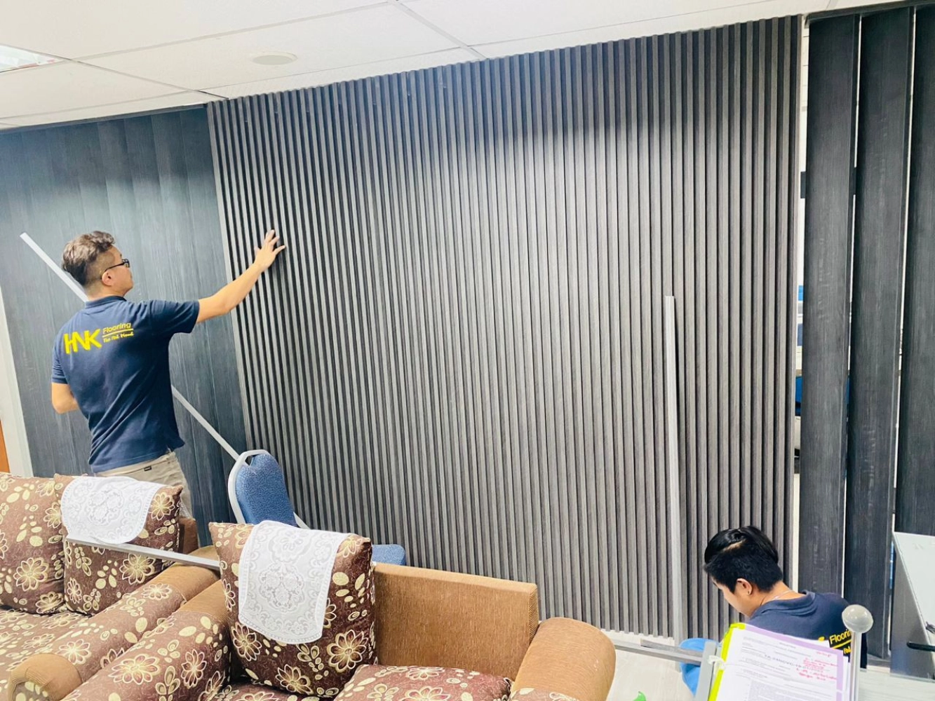 Fluted Wall Panel Code : GREY Selangor, Malaysia Vinyl Floor, PVC ...