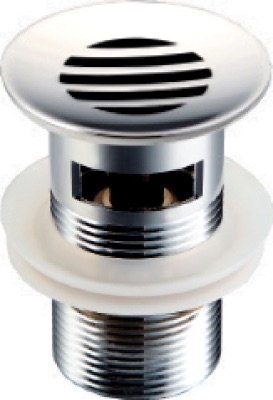 AR-2249B 1 1/4" Basin Waste with Overflow – Premium Brass CP Bathroom Waste Plug (80mm, Silicone Rubber Seal)