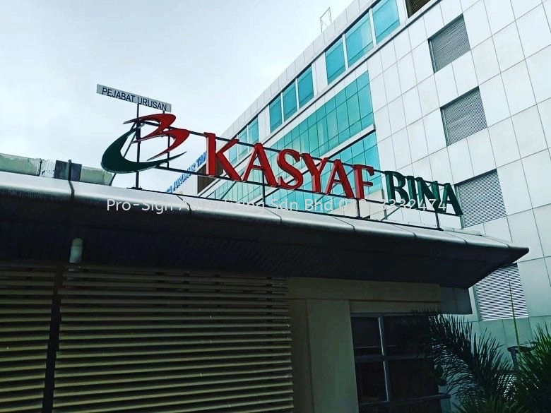 BOX UP LED FRONT LIT ROOF TOP SIGNAGE (KASYAF BINA, KL, 2020)