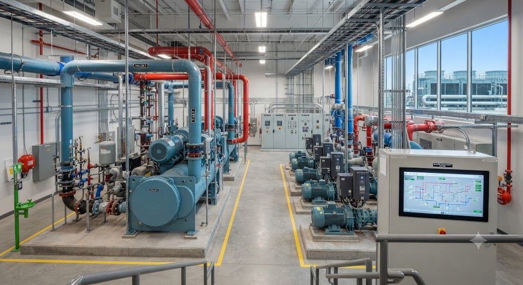 Hospital chiller plant M&E engineering