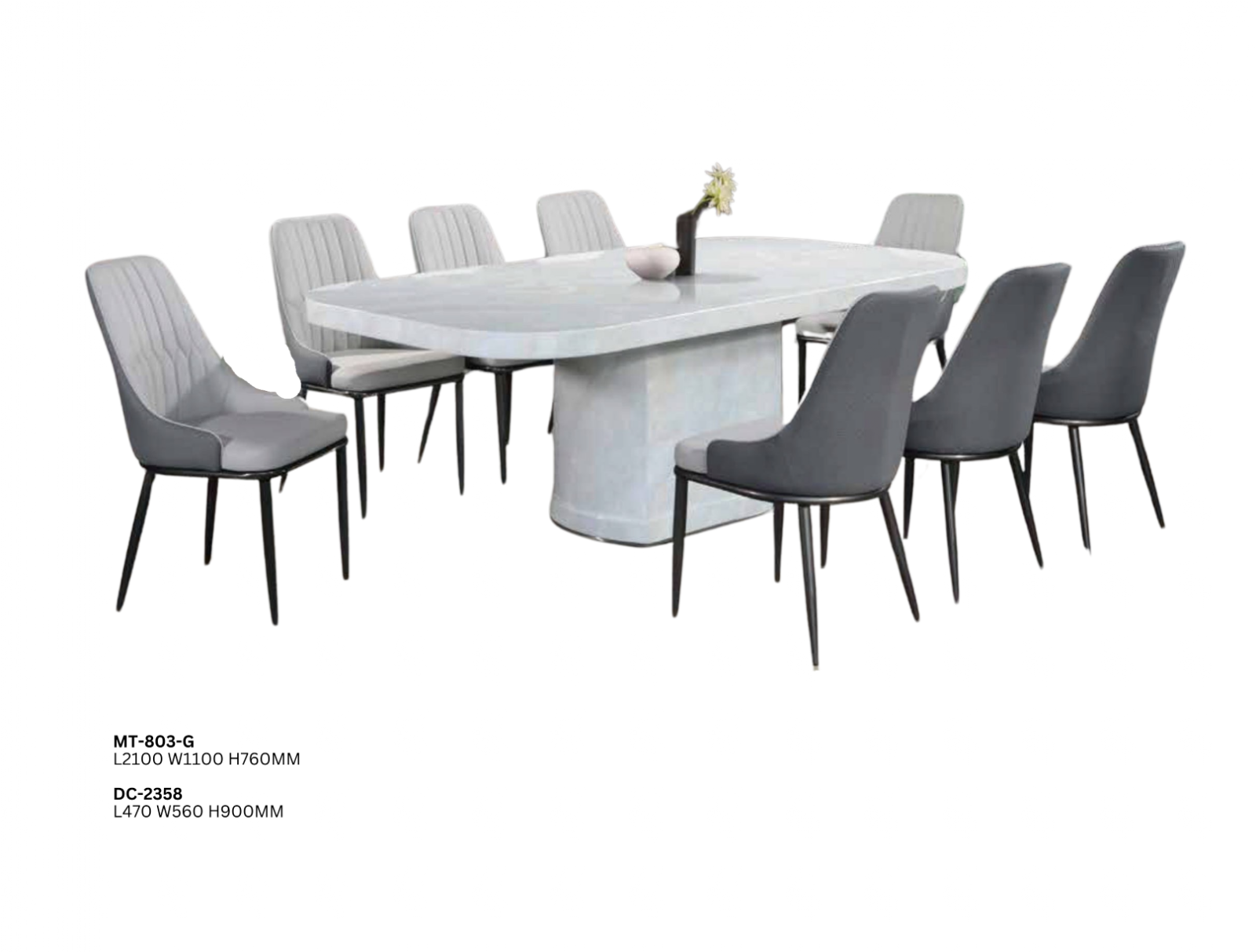 DINING SET (PLZ MT-803-G)