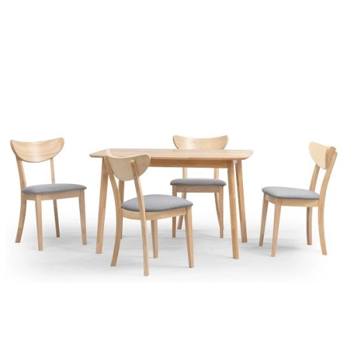 WAKO II Dining Set (1 + 4) Mobilla Brown / Walnut