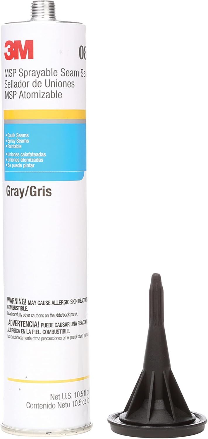 3M™ MSP Sprayable Seam Sealer 08374, Gray, 10.5 FL OZ Cartridge 6/Case