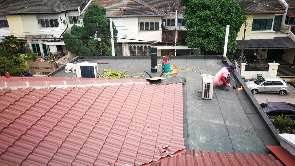 Repair leaking at RC Flat Roof @ Selangor