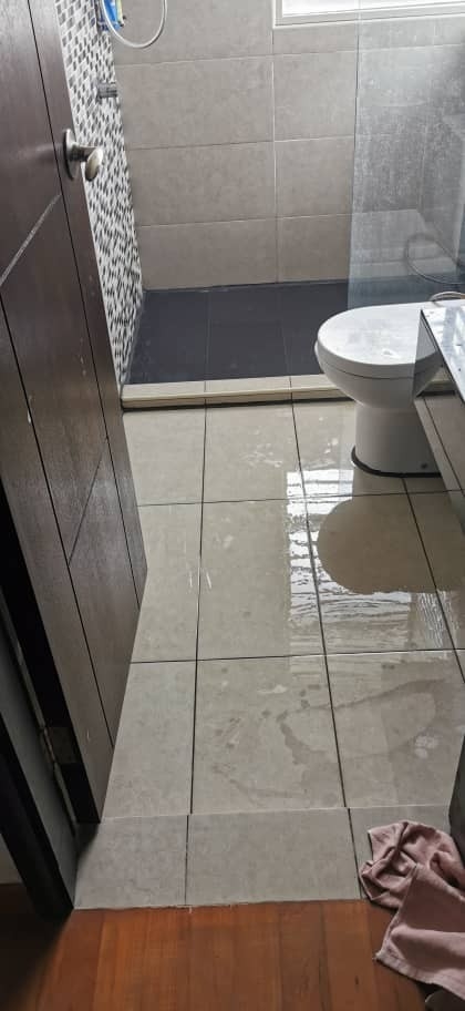 Repair leak at bathroom tiles