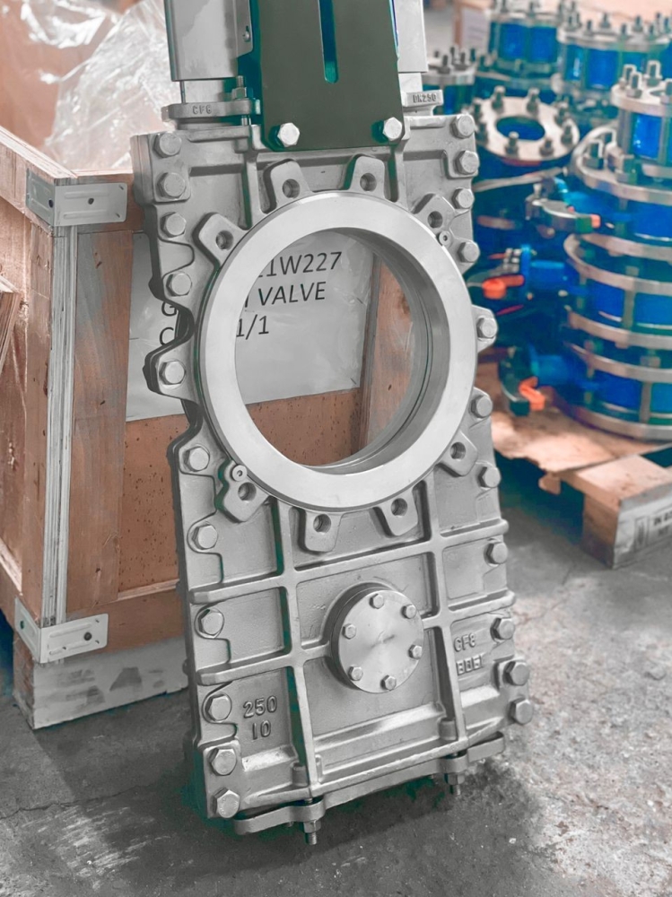 Knife gate valve