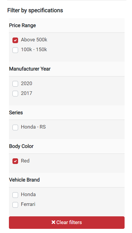 Advanced Product Filter And Sort