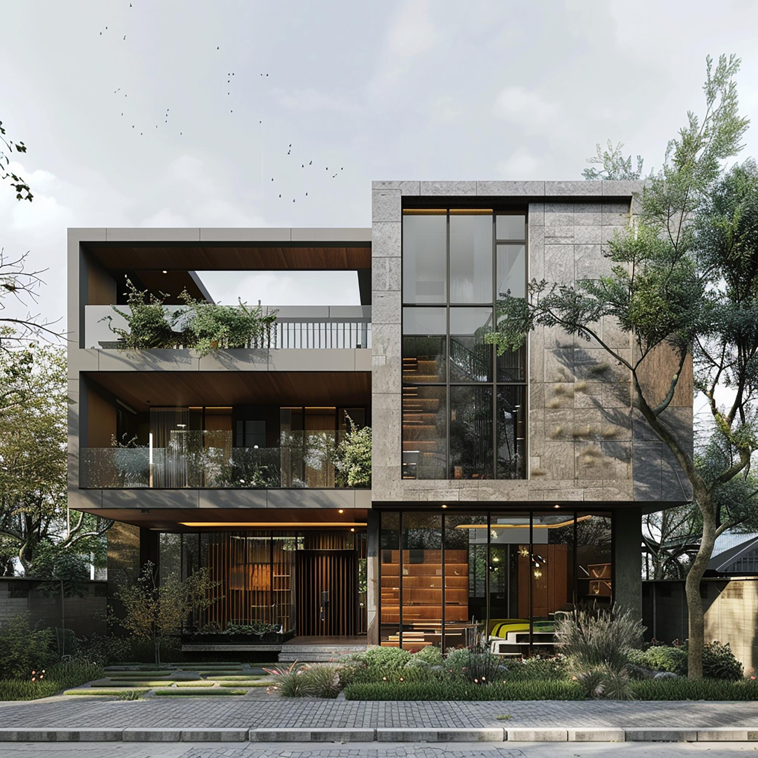 Exterior design of the house