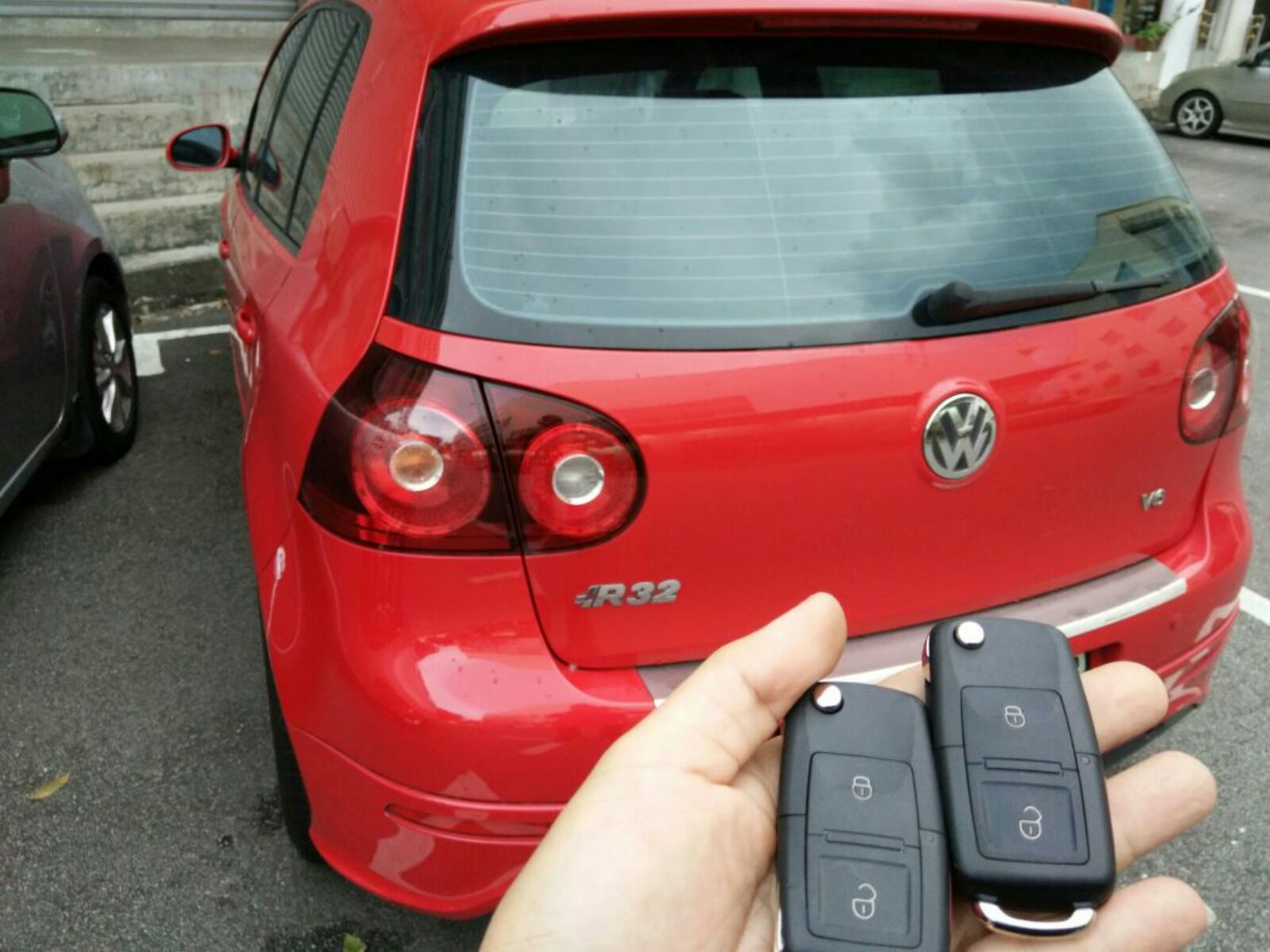 Volkswagen Golf R32, All Key Lost, Job Done