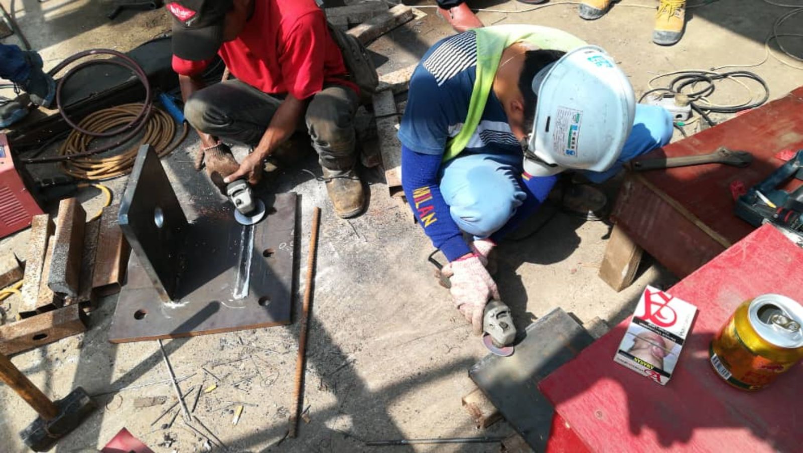 To Supply & Welding Towel Crane Bracket 