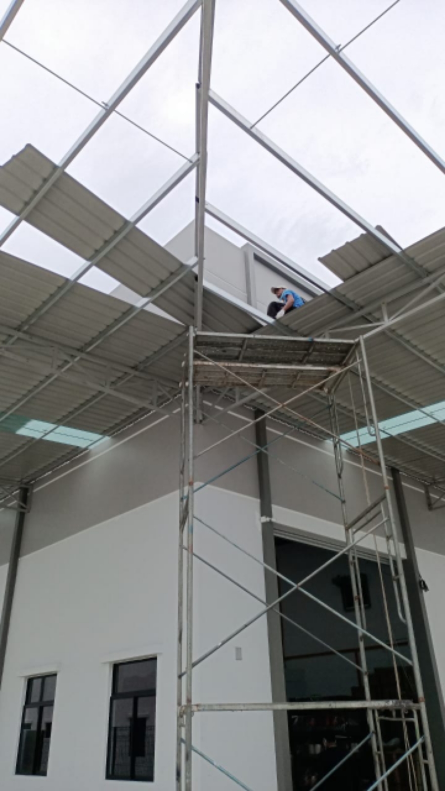 supply &amp; installation extended metal roofing awning