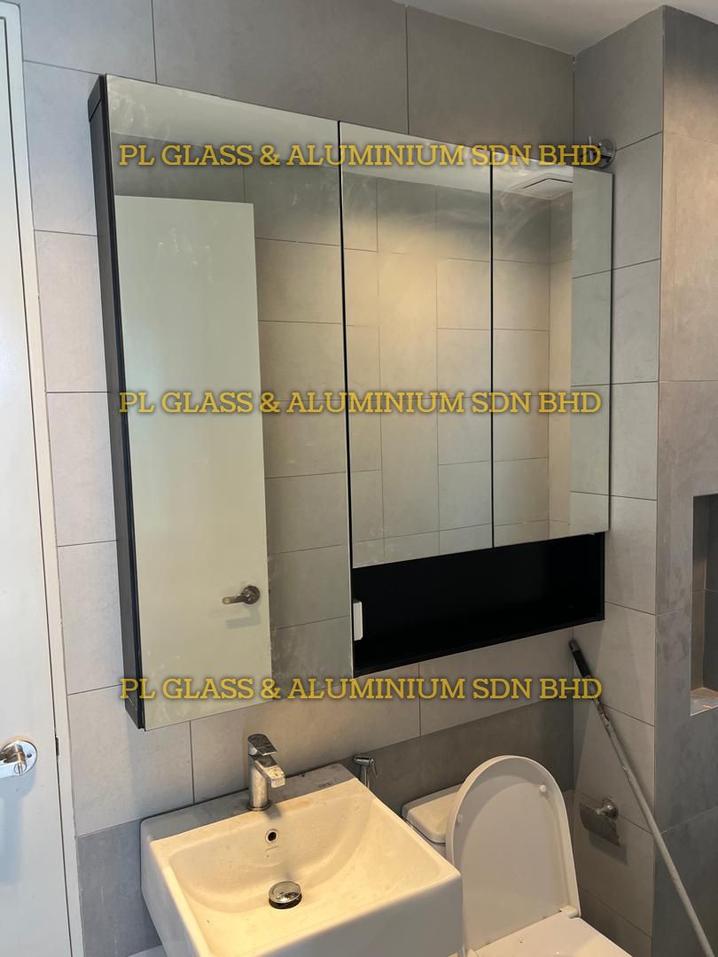 Aluminium Vanity & Glass Mirror