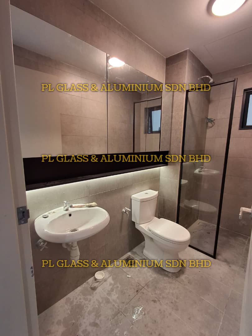 Aluminium Vanity & Glass Mirror