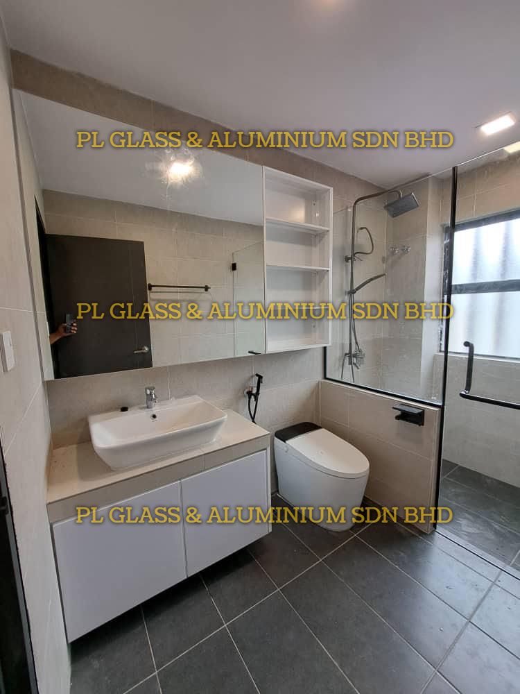 Aluminium Vanity & Glass Mirror