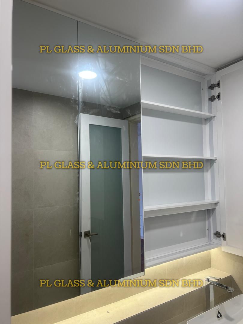 Aluminium Vanity & Glass Mirror