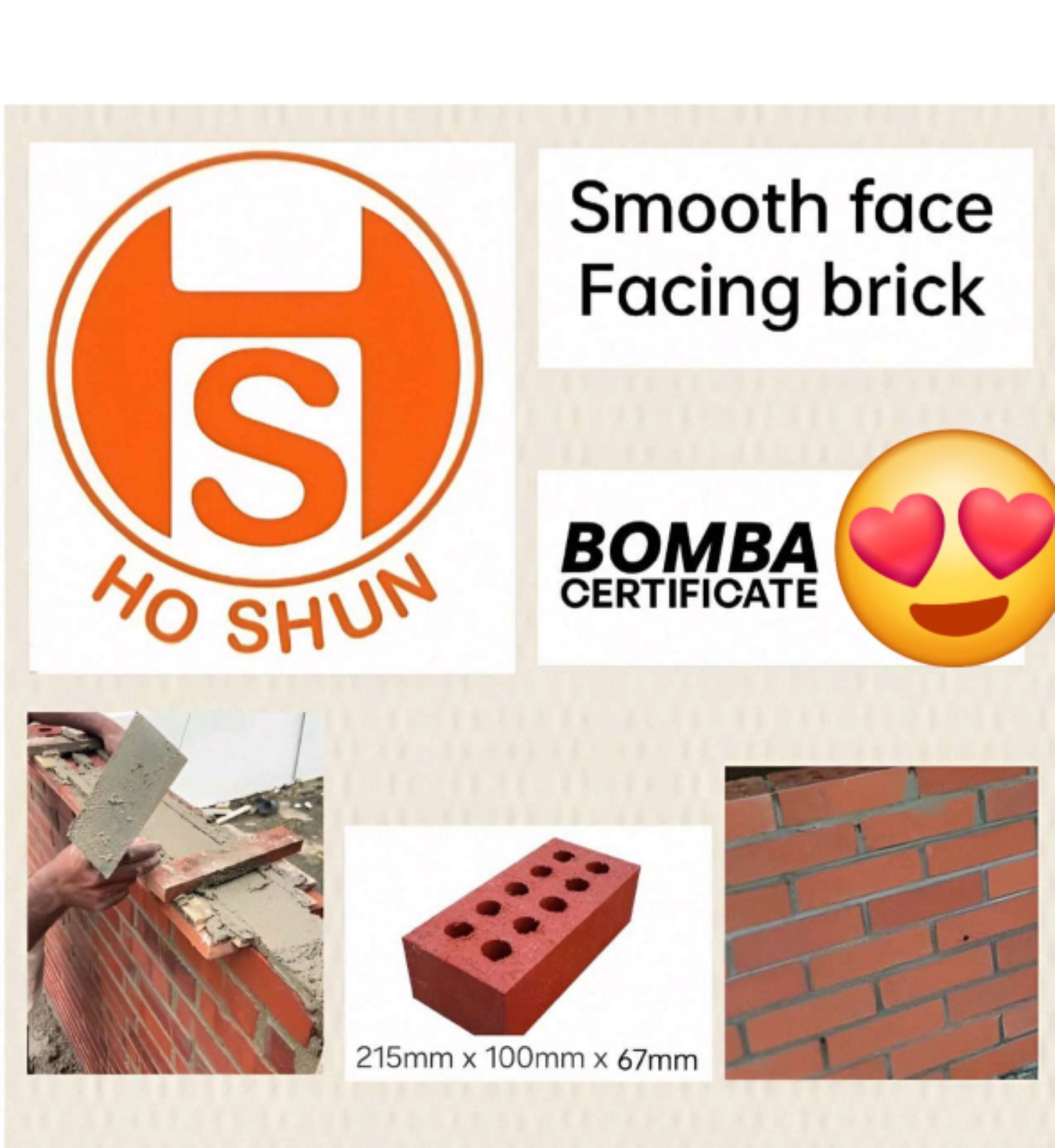 Facing Brick Single Sided Smooth 