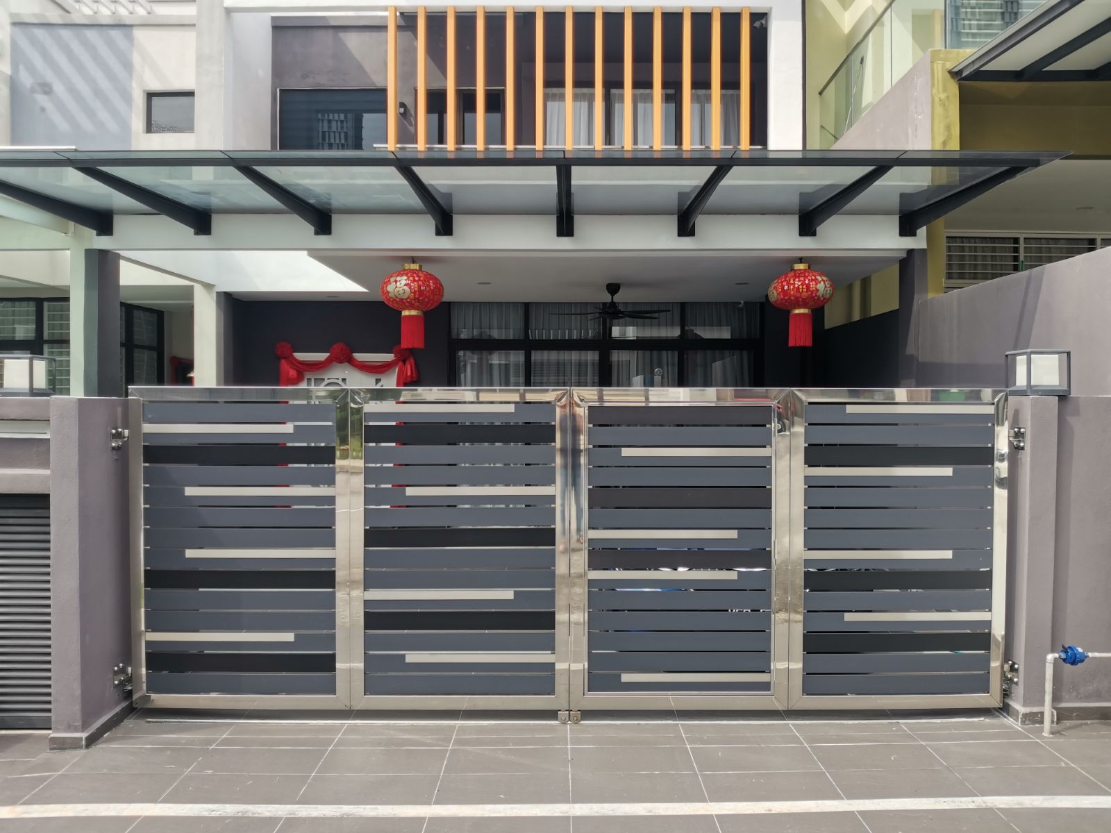 Aluminum Stainless Steel Auto Gate Installation Project Cheras | Malaysia 