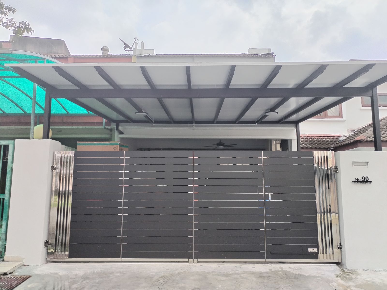 ACP Roofing Skylight Auto Gate System Installation Project Klang | Malaysia  