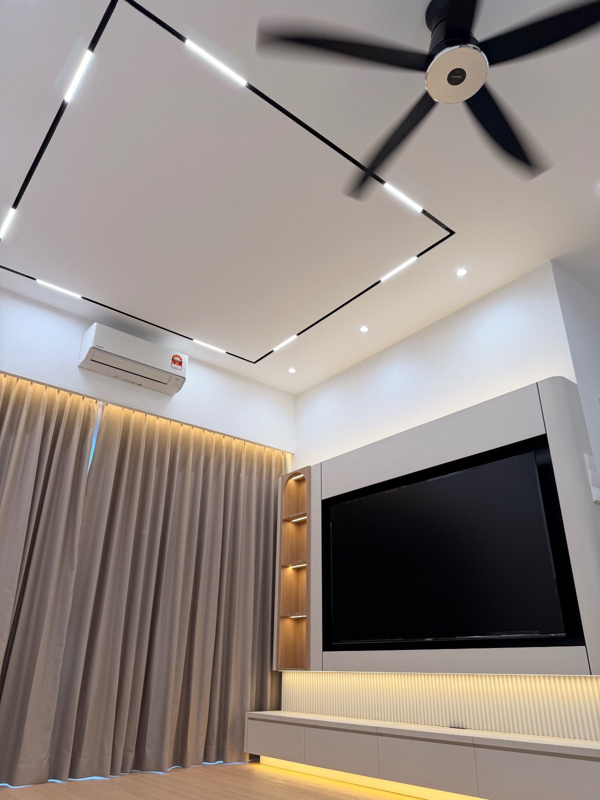 Living Room Plaster Ceiling For  Residence In Pulau Gadong , Melaka