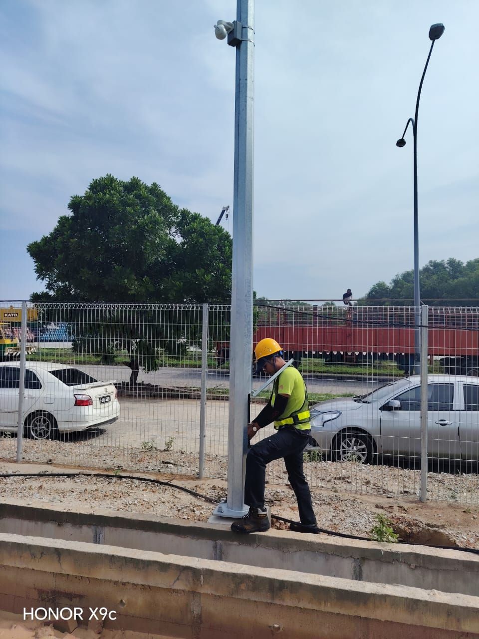 CCTV Pole Cabling and Installation Works for Warehouse Security in Seri Iskandar, Perak