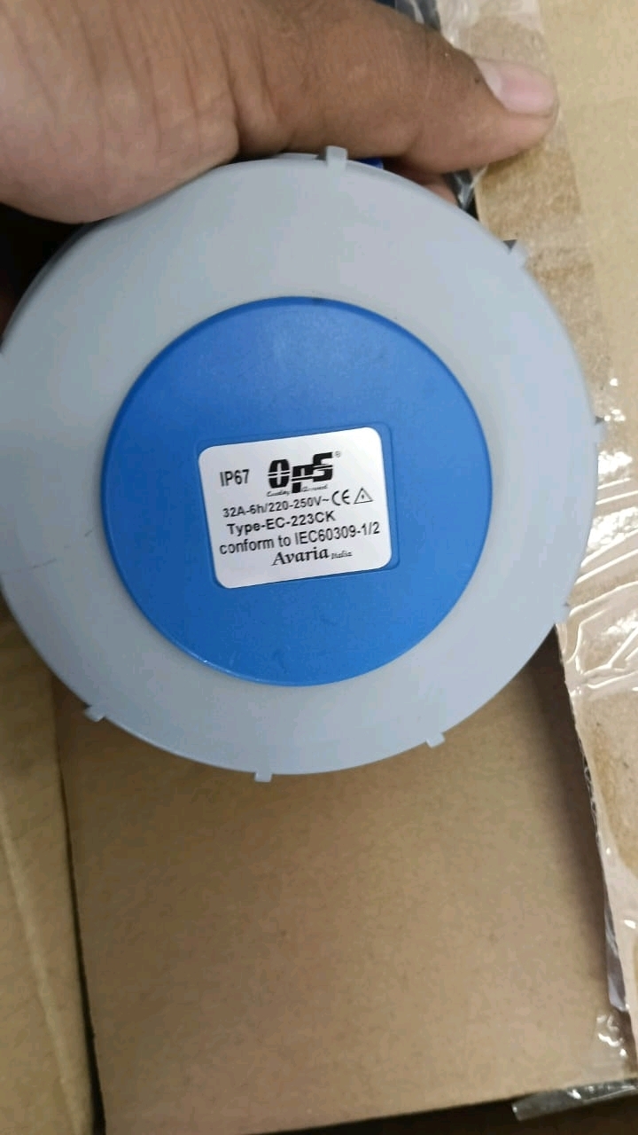 OPS INDUSTRIAL COUPLER CONNECTOR 32A 3 PIN IP67 