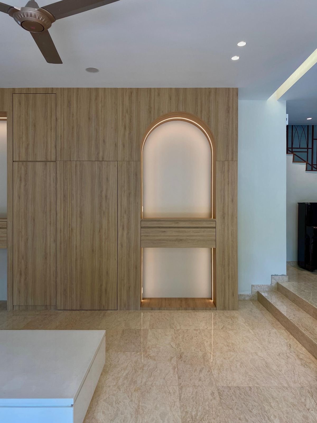 Living room design - altar cabinet