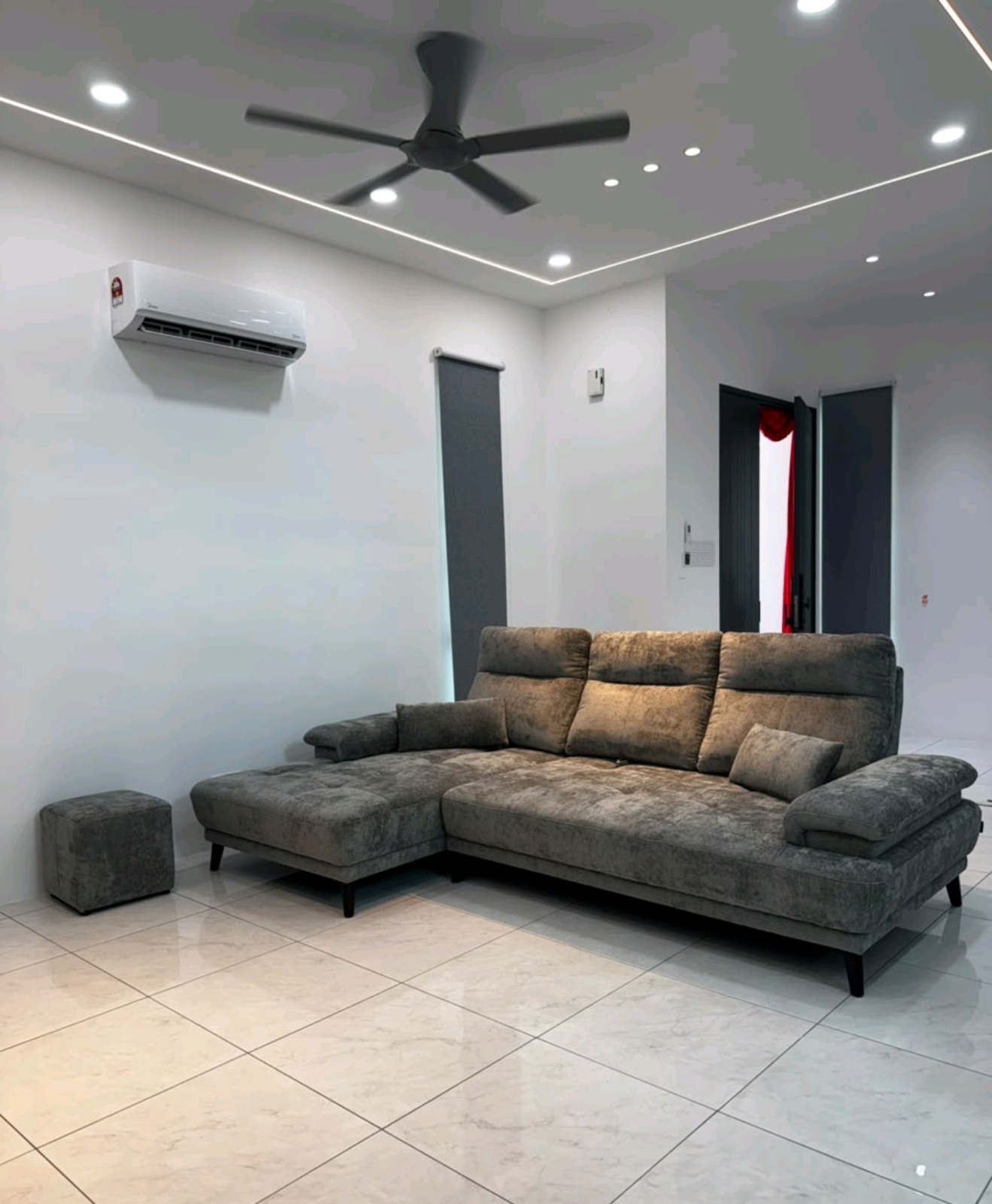 Thanks for Customer From Nibong Tebal Penang With Order Model Chester L-Shape Push-Back Sofa Colour Grey 