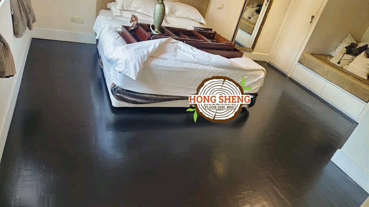 Timber Floor Polishing & Color Coating @ Klang Valley Area 