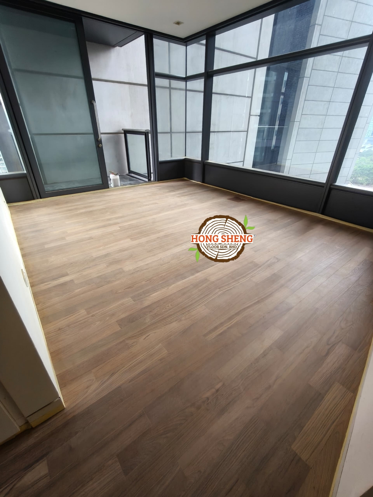 Wooden Floor Refurbished with color coating @ Kuala Lumpur &amp; Selangor Area 