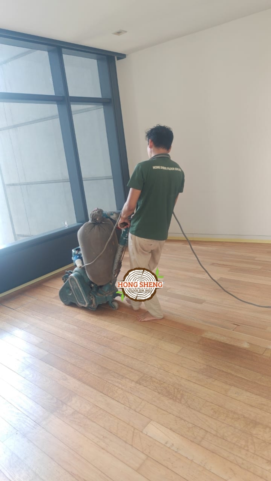 Wooden Floor Refurbished with color coating @ Kuala Lumpur &amp; Selangor Area 