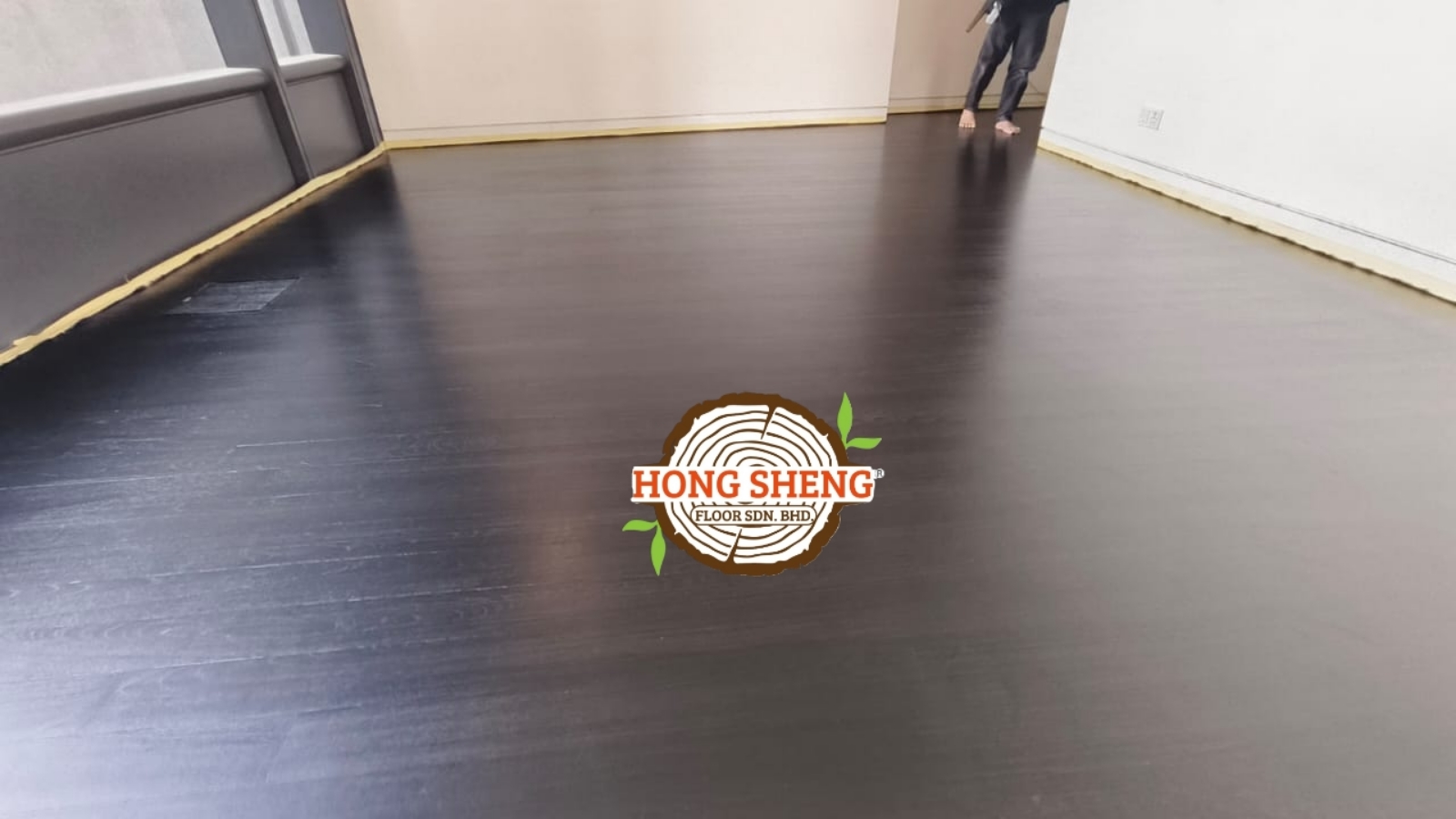 Wooden Floor Refurbished With Color Coating @ Kuala Lumpur & Selangor Area 