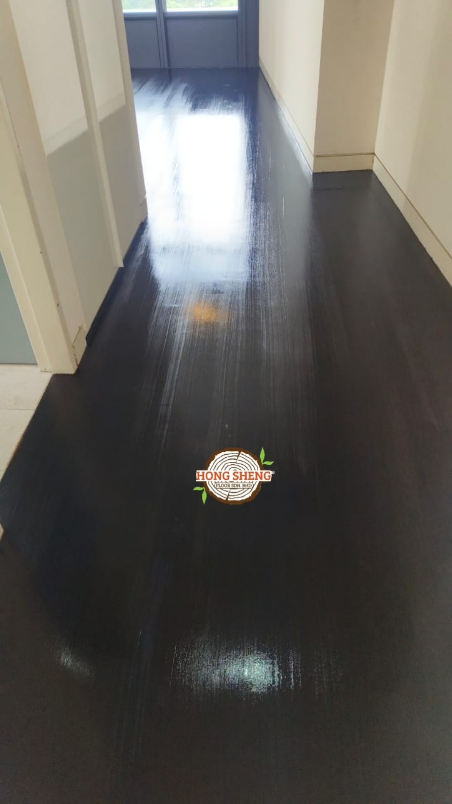Wooden Floor Refurbished with color coating @ Kuala Lumpur &amp; Selangor Area 